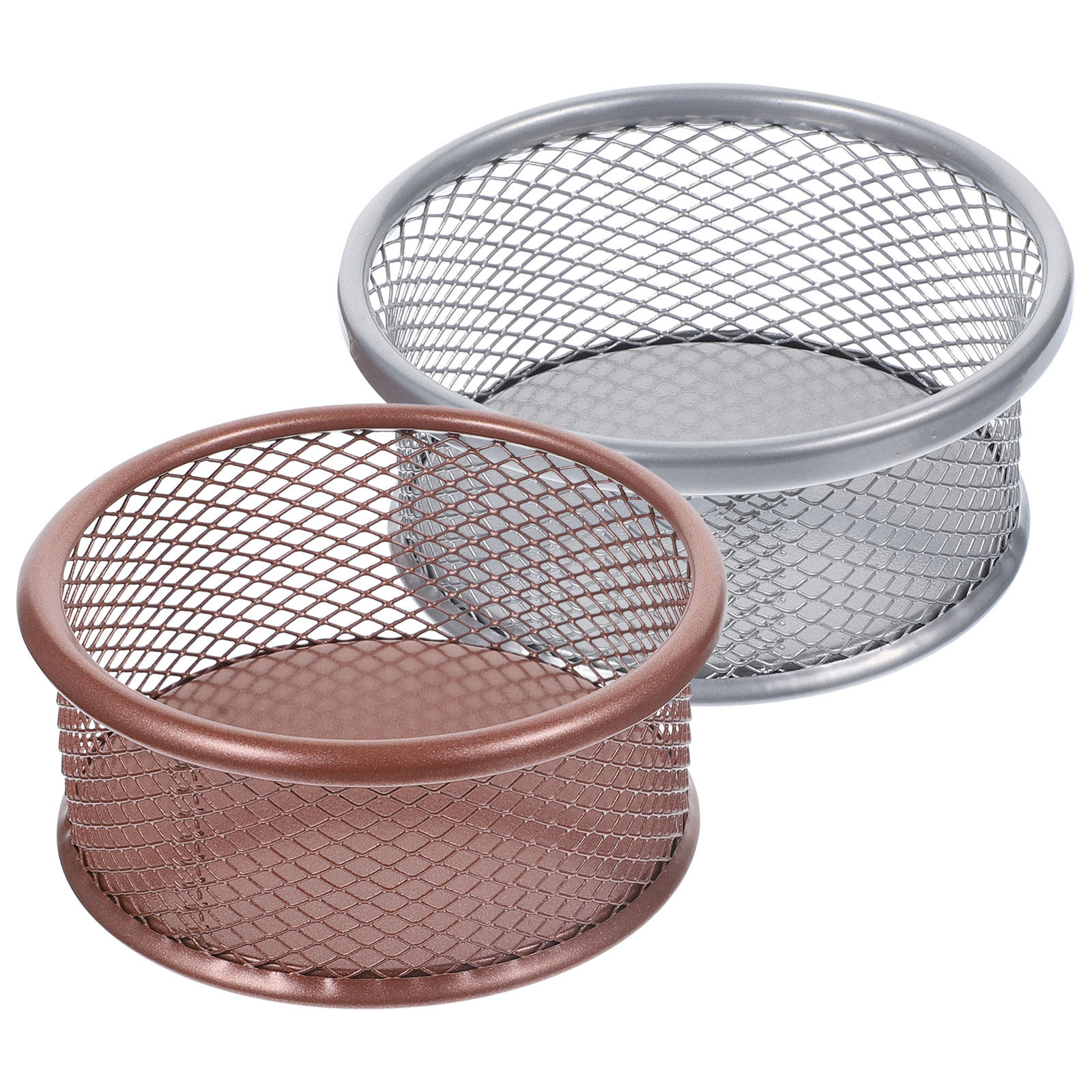 Paper Basket Mesh - 2Pcs Metal Paper Clip Holder Mesh