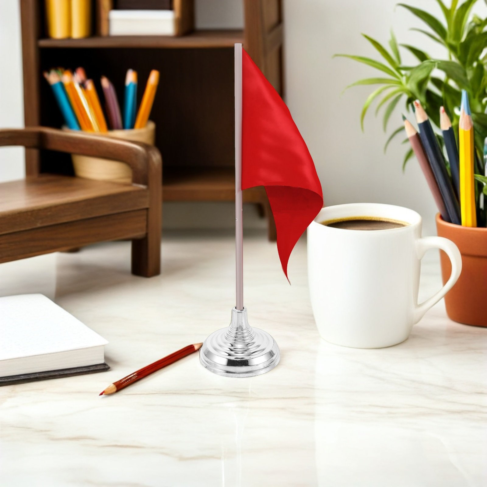 12Pcs Silver Mini Desk Flag St - Office Furniture Direct 评论和价格