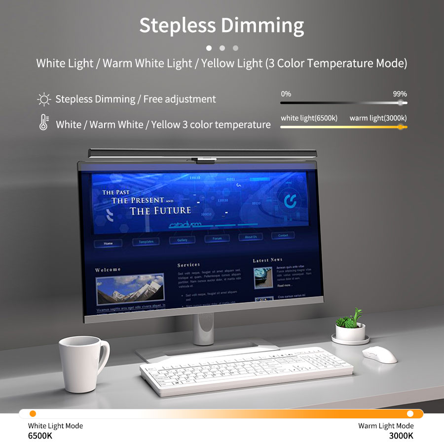 50cm LED Monitor Light Bar Scr - Office Furniture Direct 评论和价格