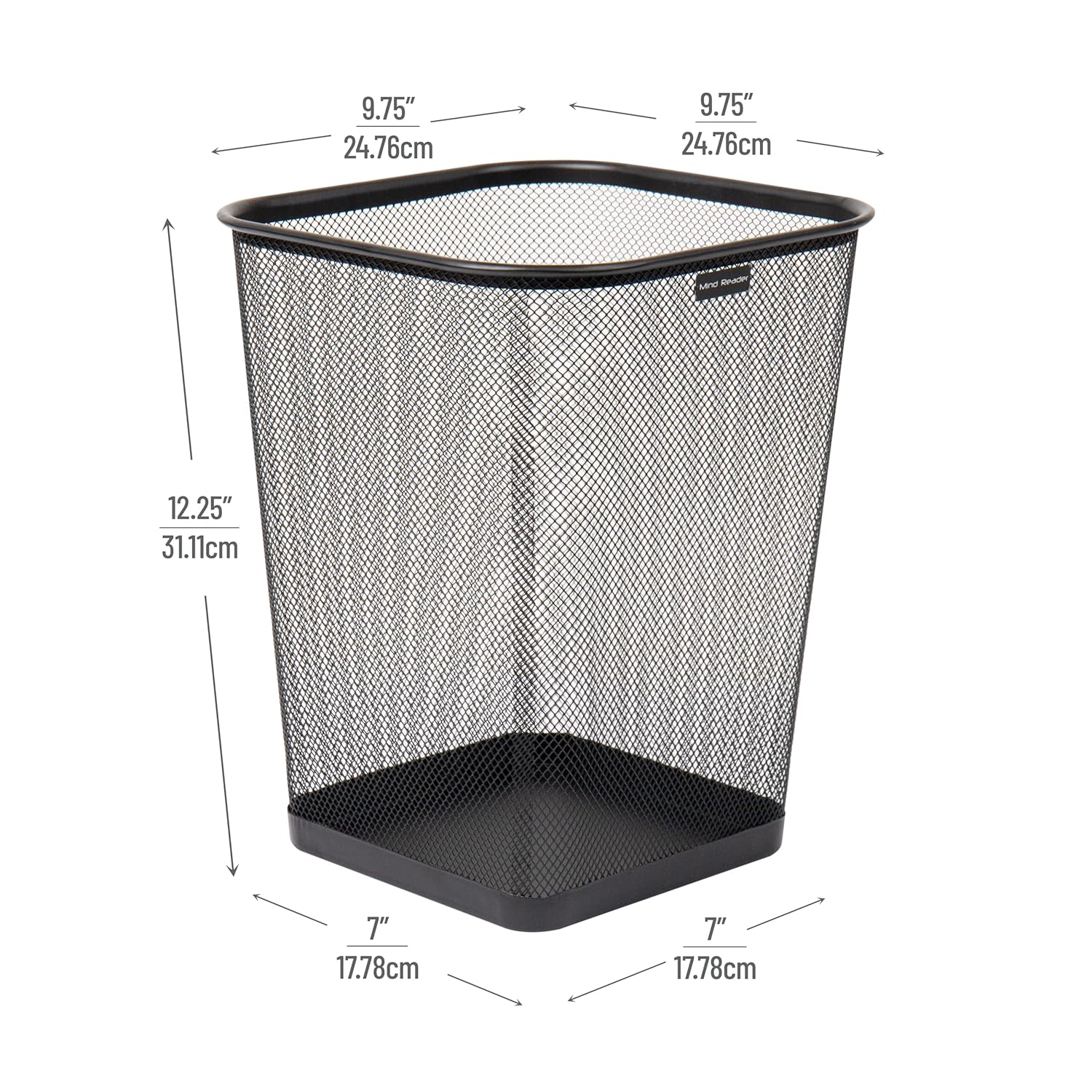Mind Reader Mesh Trash Can, Wa - Paper Basket Mesh 评论和价格