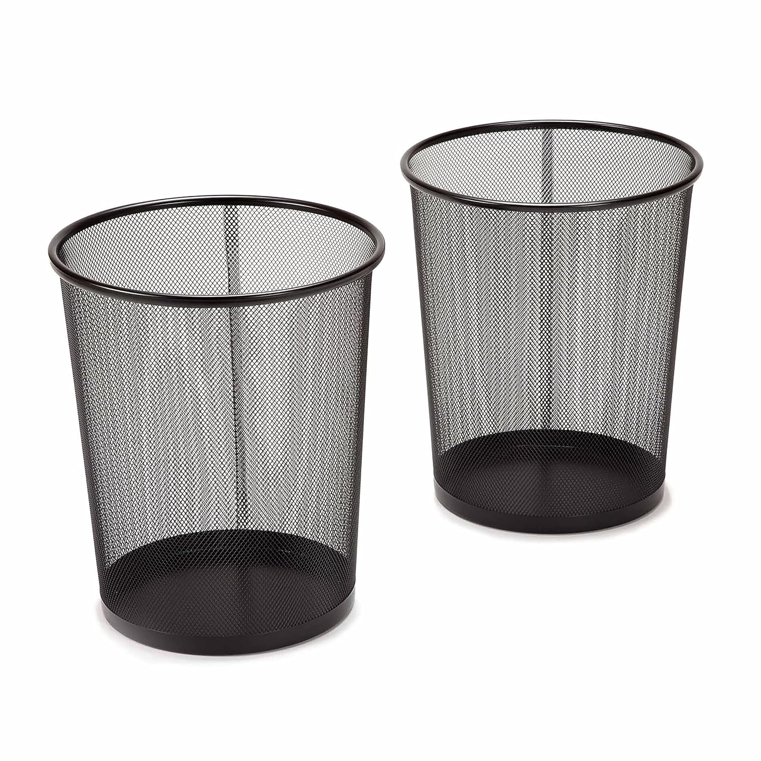 2-Pack Steel Mesh Round Trashc - Paper Basket Mesh 评论和价格