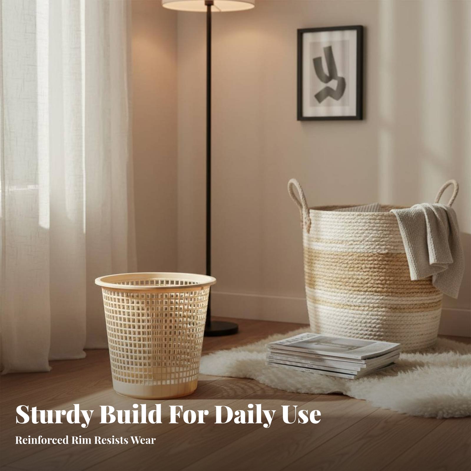 Hollow-Vented Wastebasket Unco - Paper Basket Mesh 评论和价格