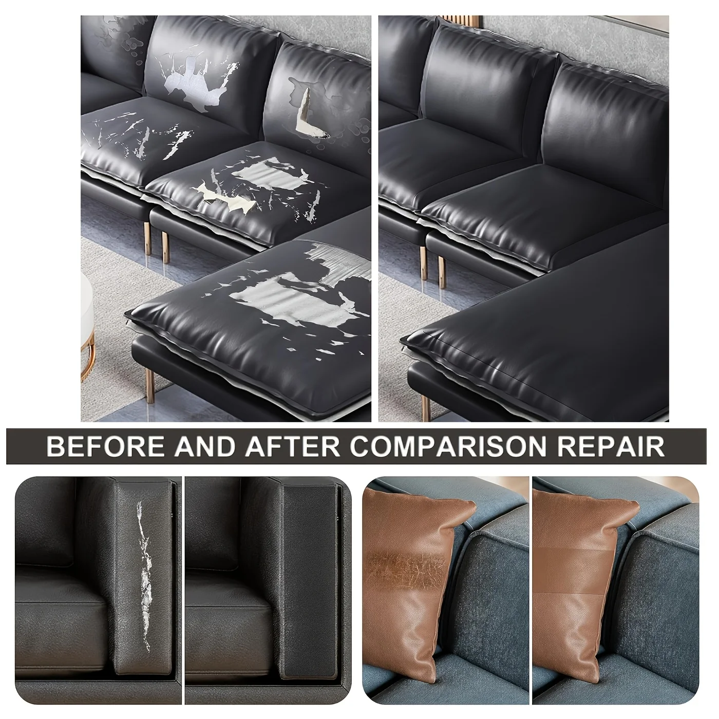 Leather Repair Tape, Multi-Col - Office Furniture Repair 评论和价格