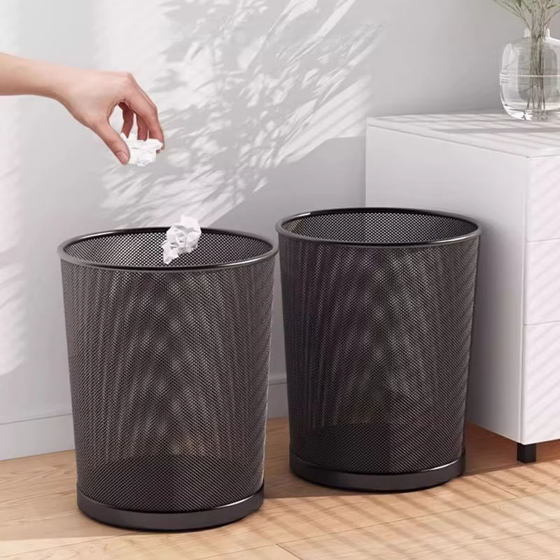 9L Large Black Metal Mesh Tras - Paper Basket Mesh 评论和价格