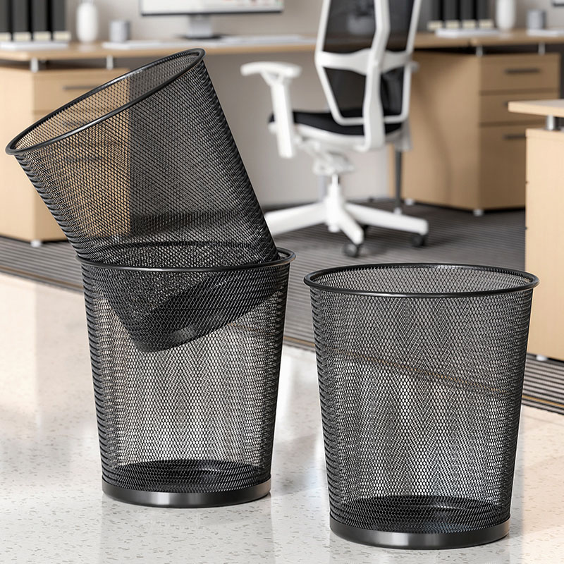 9L Large Black Metal Mesh Tras - Paper Basket Mesh 评论和价格