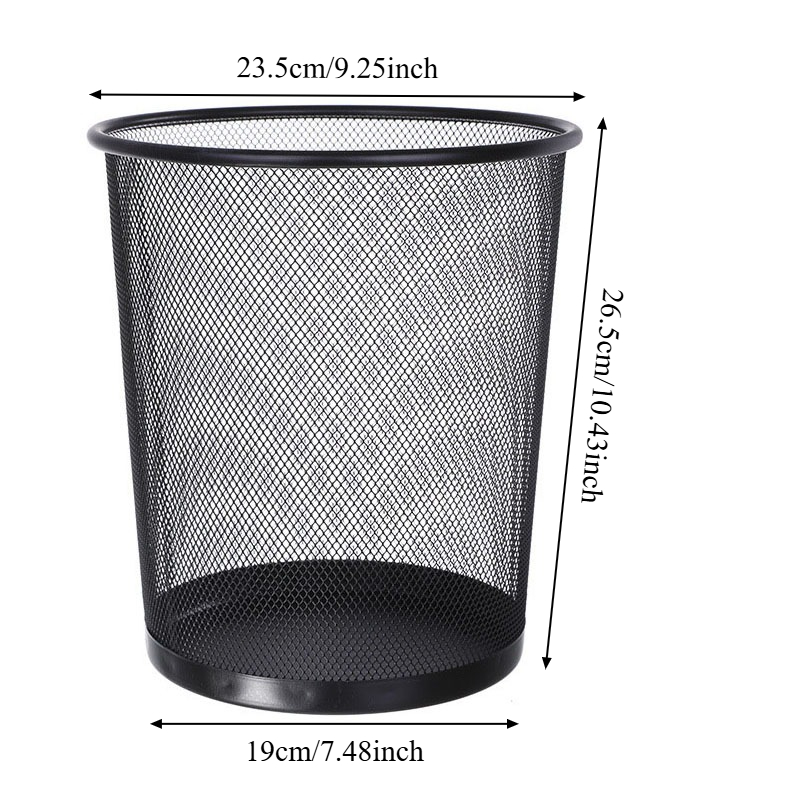 9L Large Black Metal Mesh Tras - Paper Basket Mesh 评论和价格