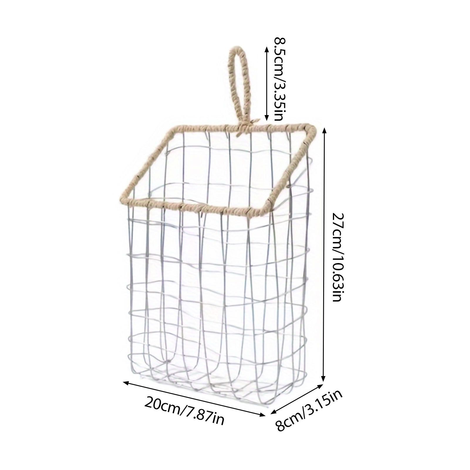 Metal Wire Hanging Basket Larg - Paper Basket Mesh 评论和价格