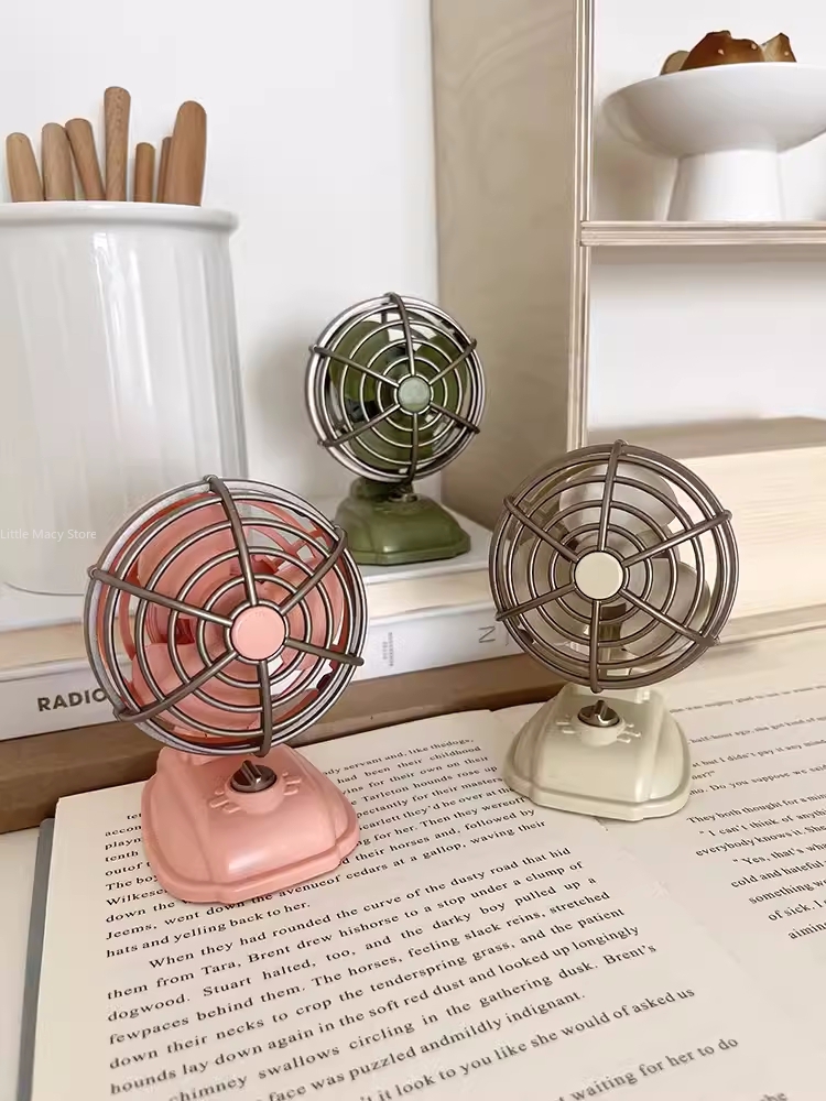 Retro Desktop Small Fan USB Ch - Office Furniture Suppliers 评论和价格